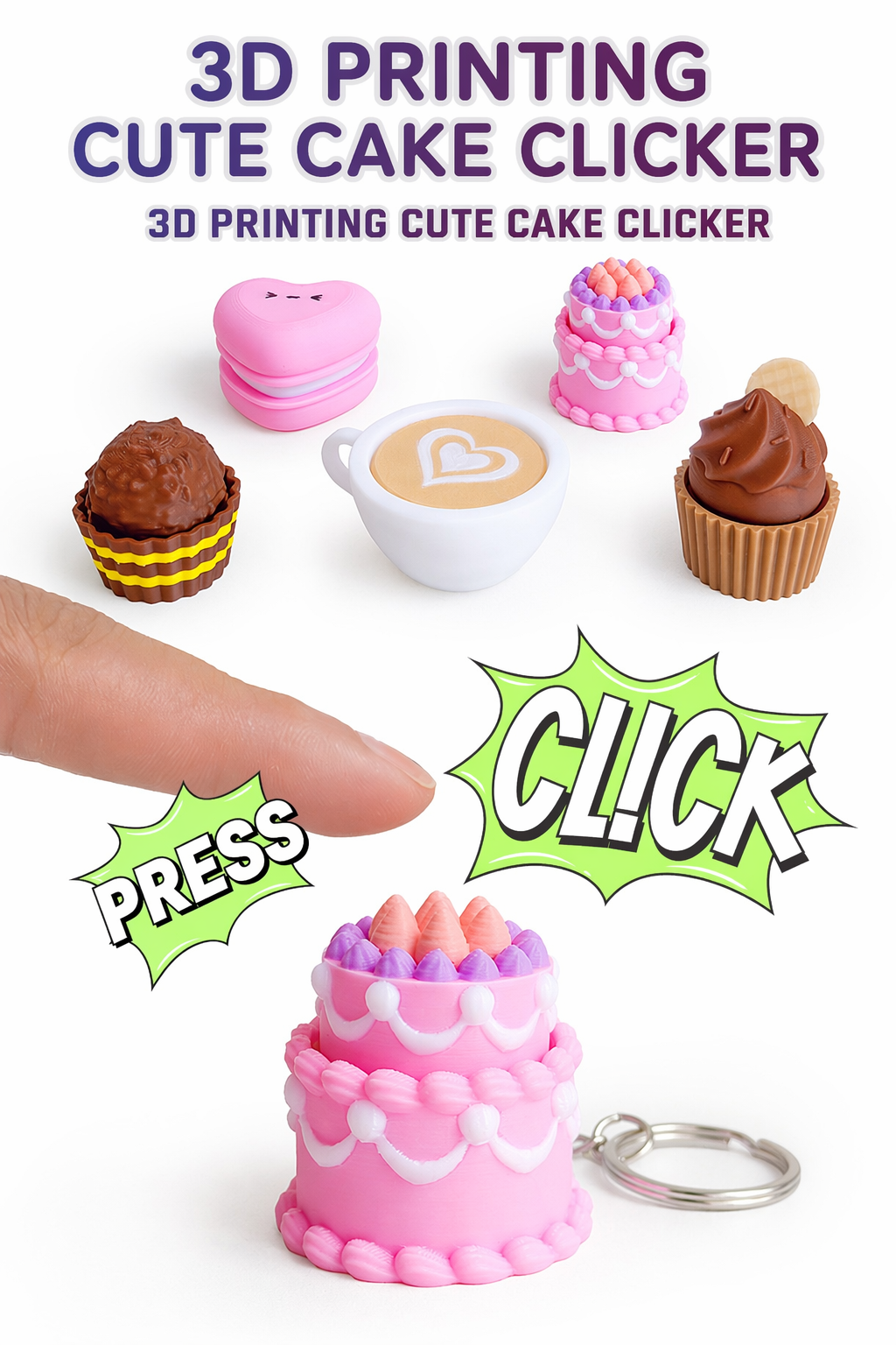 3D Printed Funny Poop Clicker - Hilarious Office Gag Gift