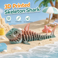Cyberpunk Articulated Skeleton Shark - Mecha Sea Creature Figure