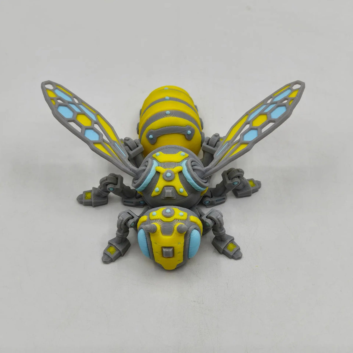 3D Printed Articulated Action Bee - Cute Desktop Fidget Toy