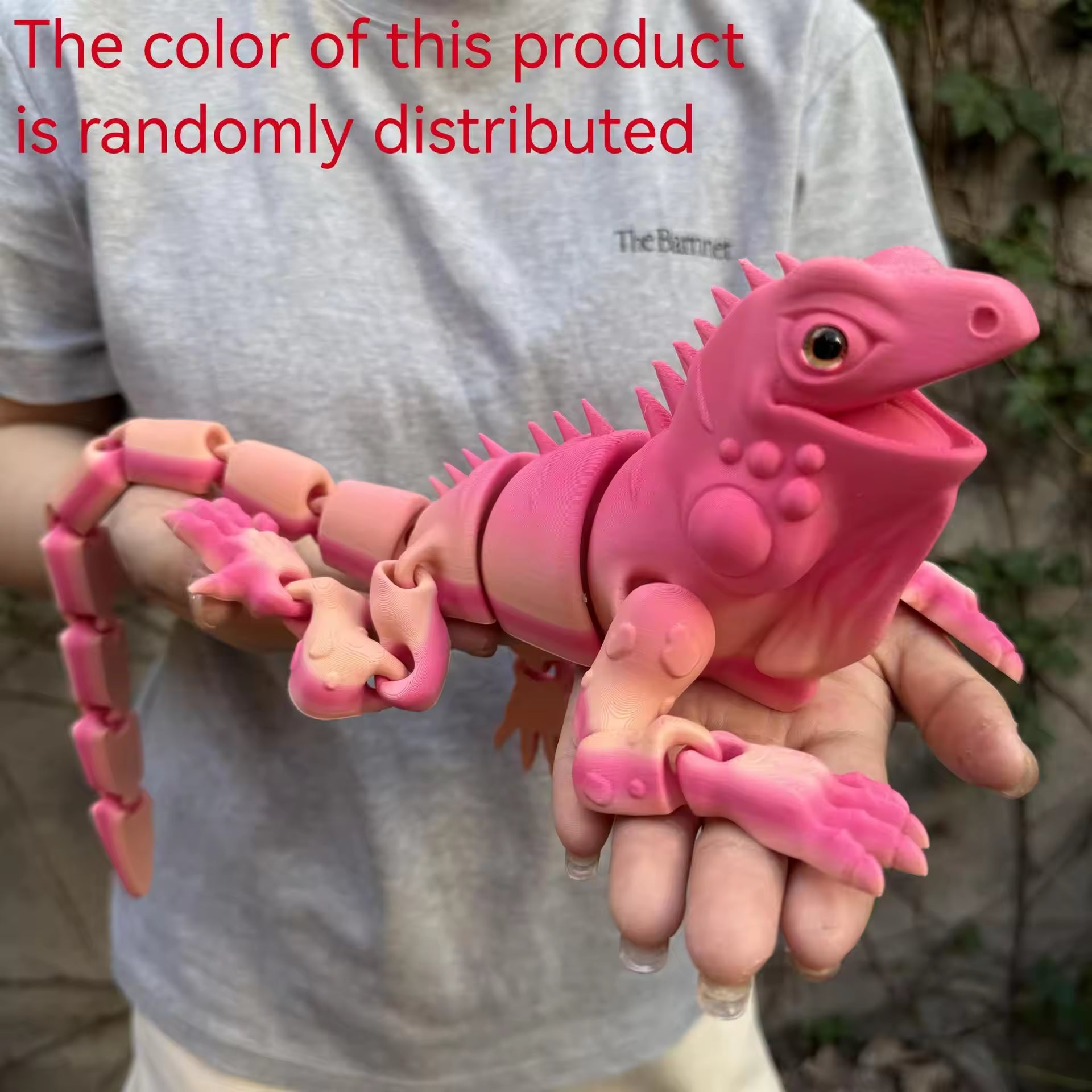 Vashine3D Articulated Lizard Action Figure — Flexible Crystal 3D Printed PLA Toy